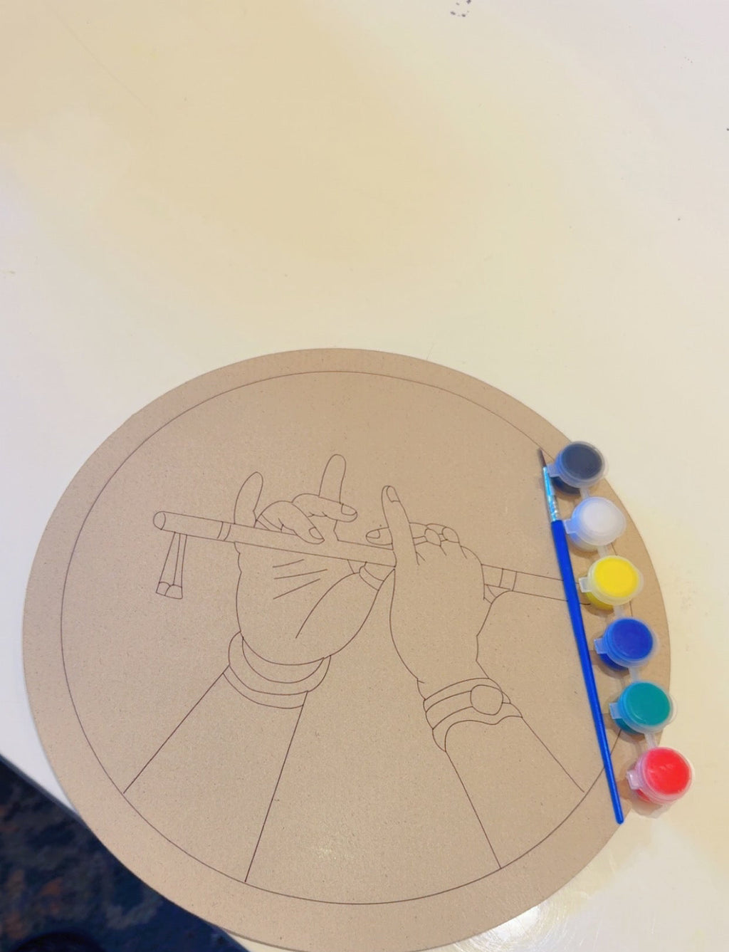 DIY Premarked MDF Painting Kit – Krishna Hands