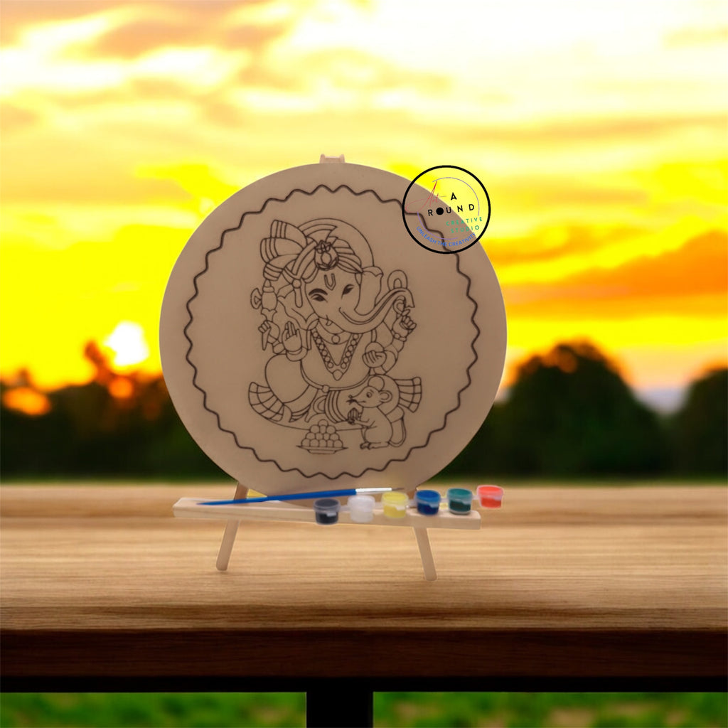 DIY Premarked MDF Painting Kit – Ganesha Design