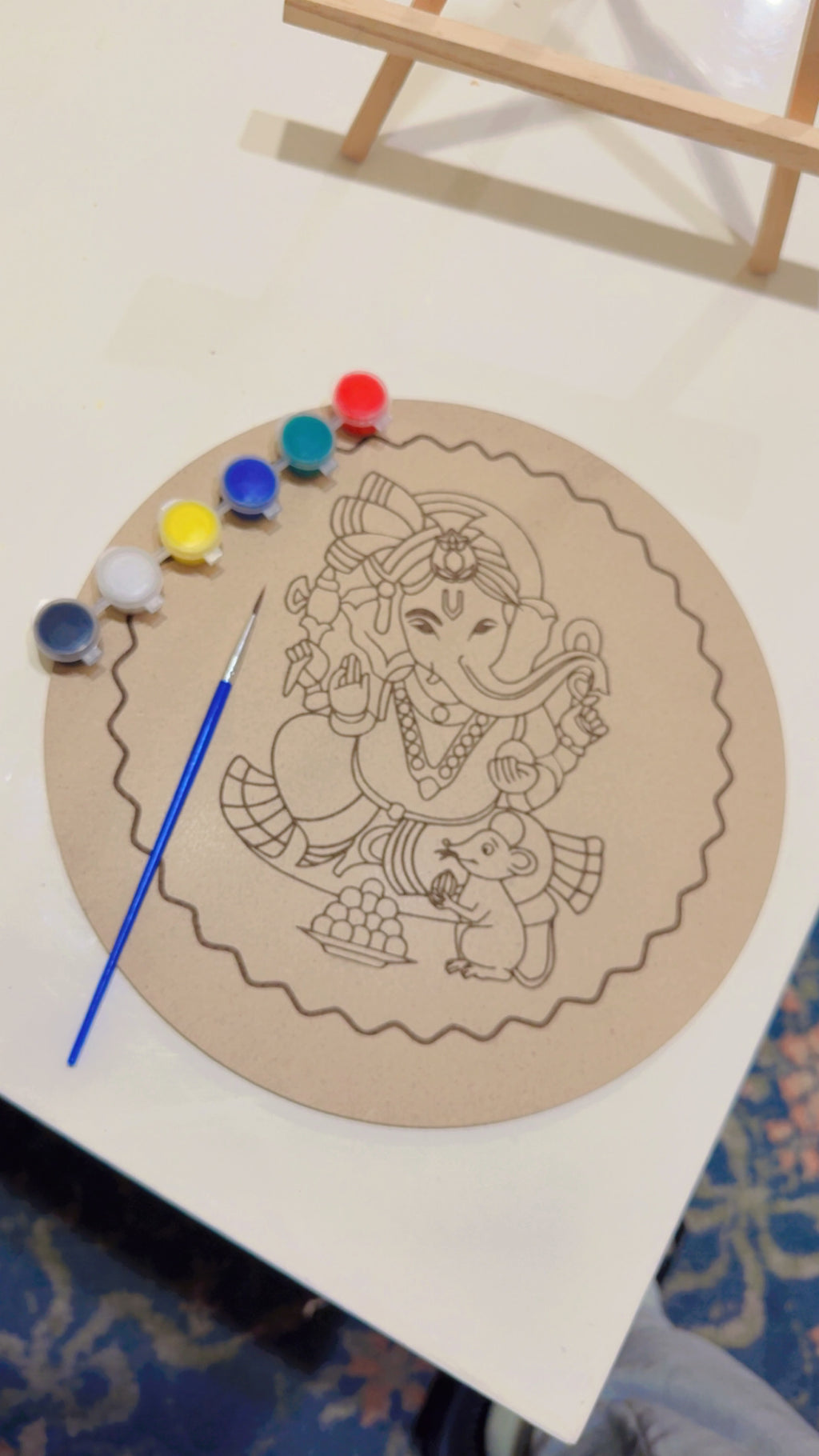 DIY Premarked MDF Painting Kit – Ganesha Design