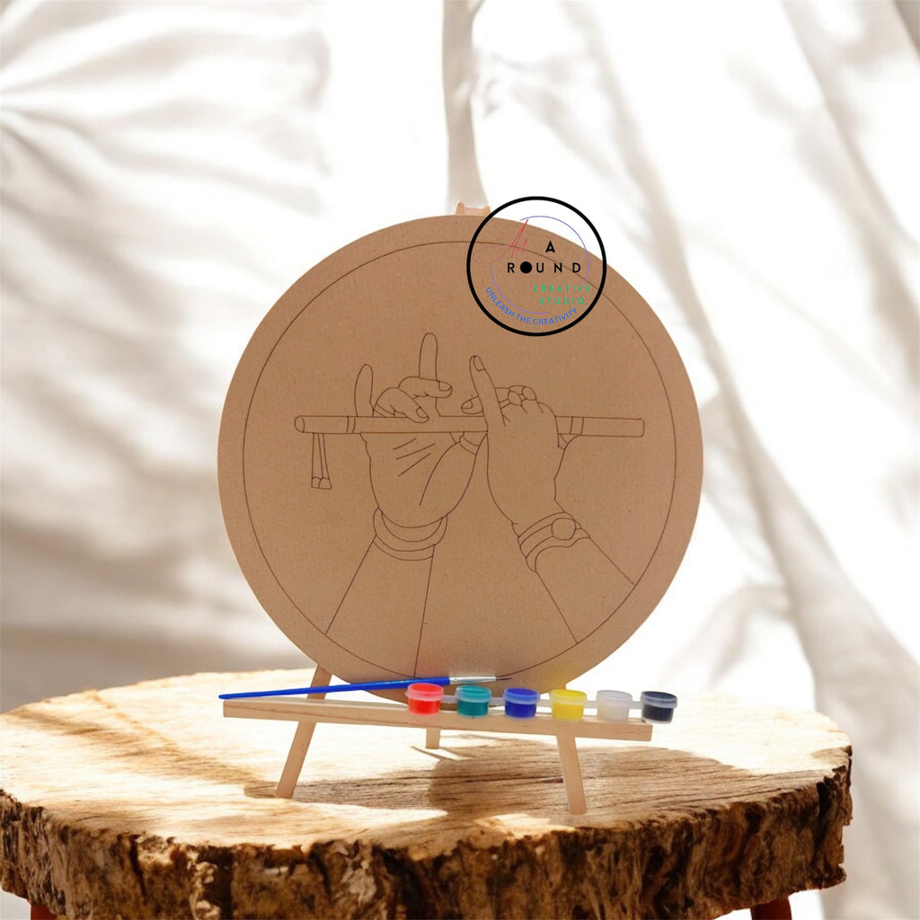 DIY Premarked MDF Painting Kit – Krishna Hands